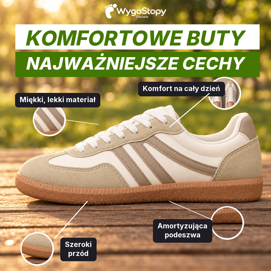Komfortowe buty — najważniejsze cechy